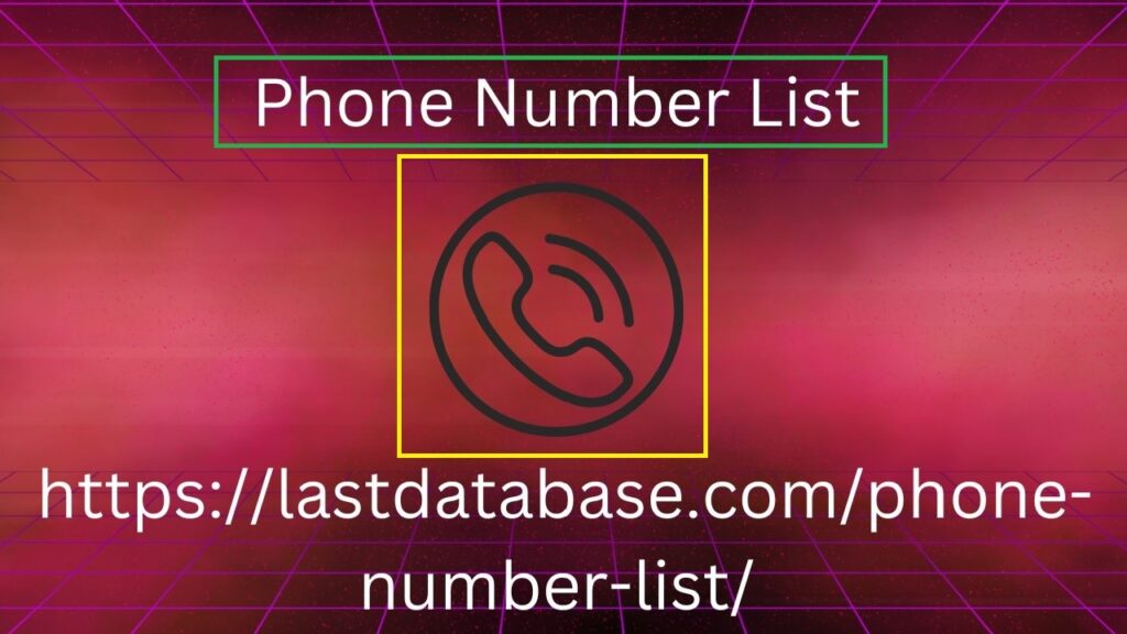 Phone Number List